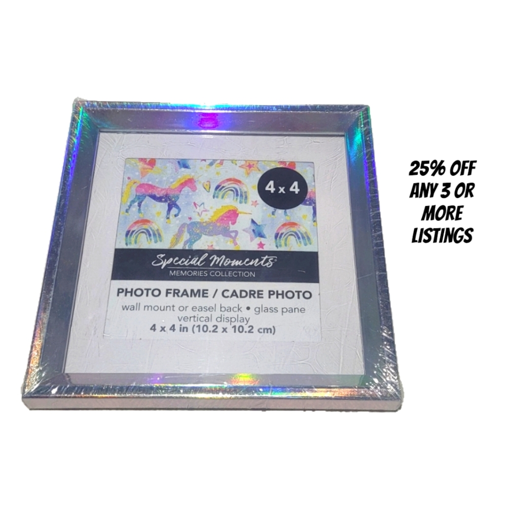 Picture Frame Iridescent Matt Photo Holder Wall Decor Accent